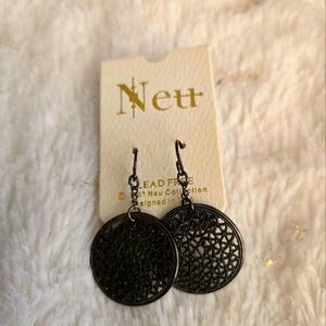 **3/$10** Neu Black Filigree Earrings